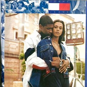 Price Firm🌸 RARE Tommy Hilfiger Logo Denim Jacket